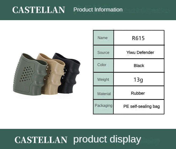 Husă tactică pentru pistol cu tragere rapidă, accesorii, Glock G19/17, husă moale din cauciuc, husă de protecție pentru echipamente în aer liber, husă anti-alunecare pentru mâner_voghion.com