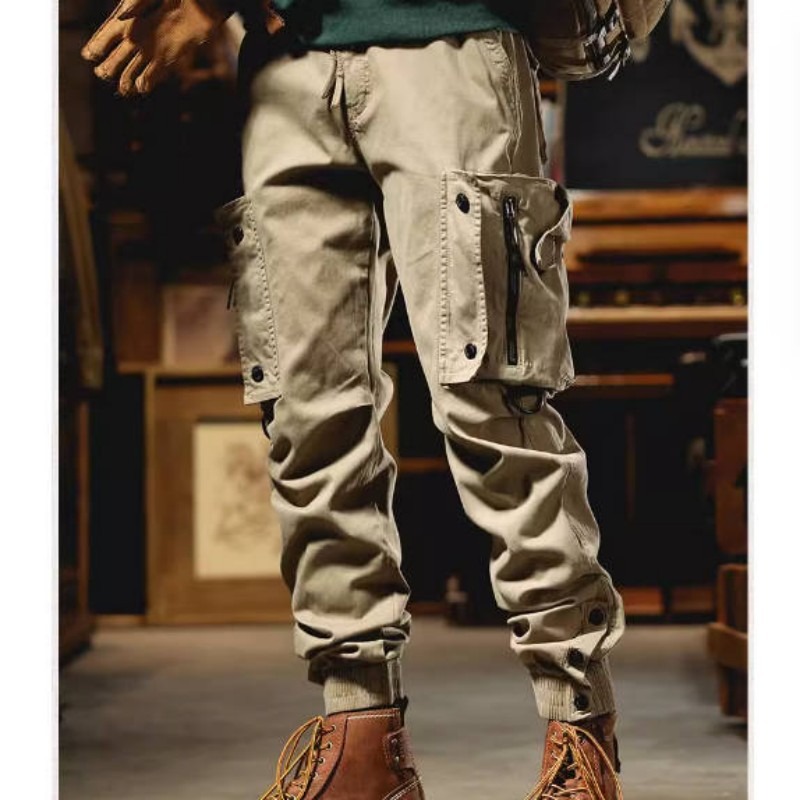 American Heavy Overalls Men's Trendy Brand High-end Functional Outdoor Sports Leggings Casual Pants Trendy Versatile Long Pants_viptrois.com