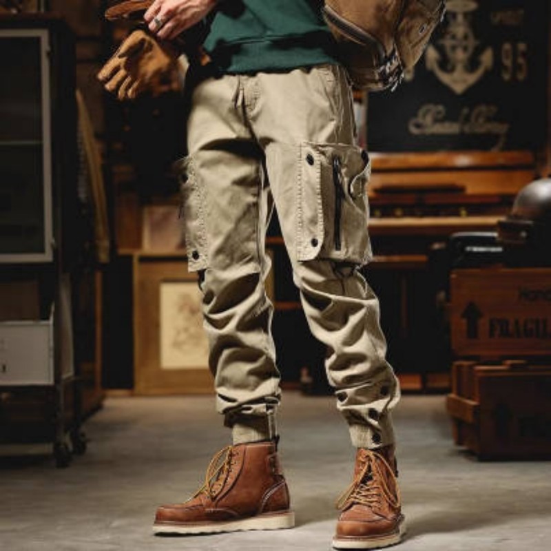 American Heavy Overalls Men's Trendy Brand High-end Functional Outdoor Sports Leggings Casual Pants Trendy Versatile Long Pants_viptrois.com