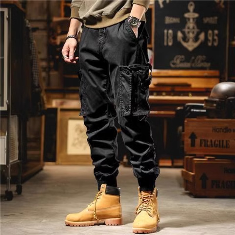 American Heavy Overalls Men's Trendy Brand High-end Functional Outdoor Sports Leggings Casual Pants Trendy Versatile Long Pants_viptrois.com