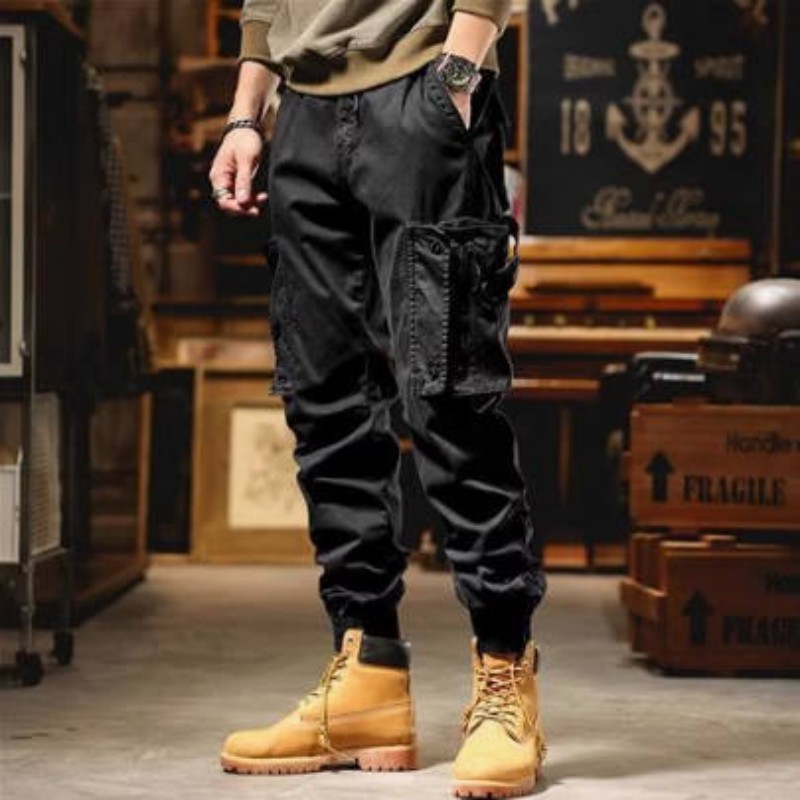 American Heavy Overalls Men's Trendy Brand High-end Functional Outdoor Sports Leggings Casual Pants Trendy Versatile Long Pants_viptrois.com