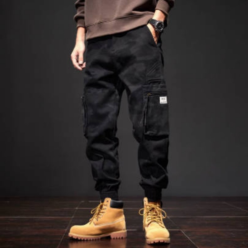 Men's Clothing Camouflage Overalls Men's Outdoor Camouflage Pants Fashion Cargo Pants Multi-bag Pants Tide Loose Leggings Paratrooper Outdoor_viptrois.com