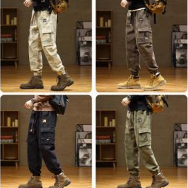 Schwere Freizeithosen Herren 2024 Herbst und Winter Lockere Leggings Harlanhosen Ruffian Hübsche Große Jogginghose Camouflage Hose_voghion.com