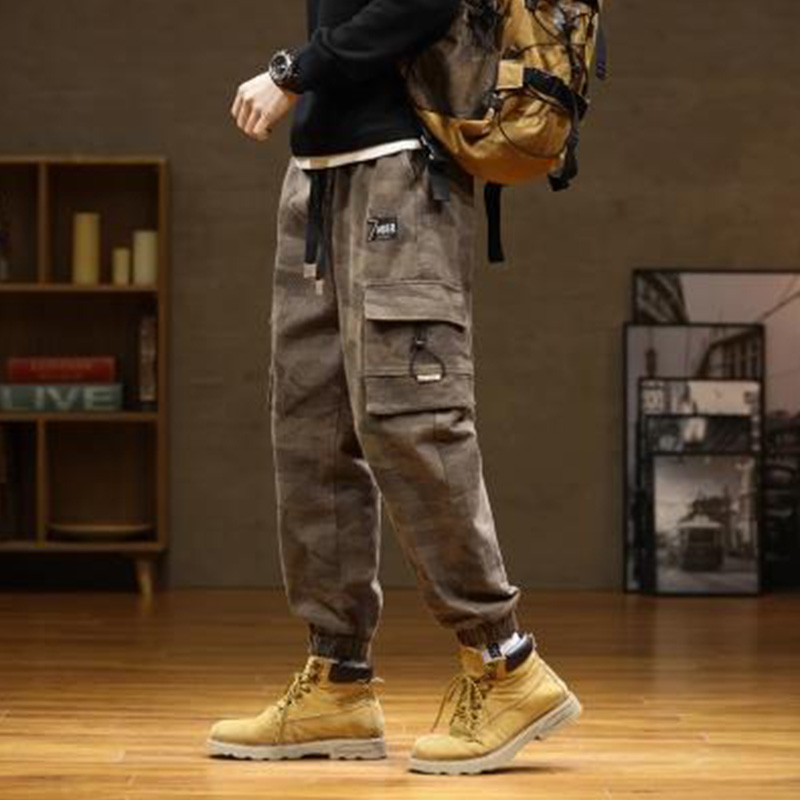 Schwere Freizeithosen Herren 2024 Herbst und Winter Lockere Leggings Harlanhosen Ruffian Hübsche Große Jogginghose Camouflage Hose_voghion.com