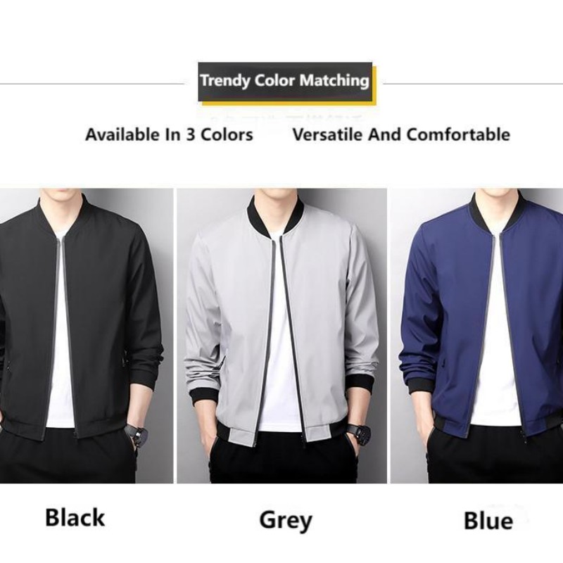 Men's Jacket 2025 New Loose Korean Version Trend Flight Jacket Baseball Early Spring Casual Clothes_viptrois.com