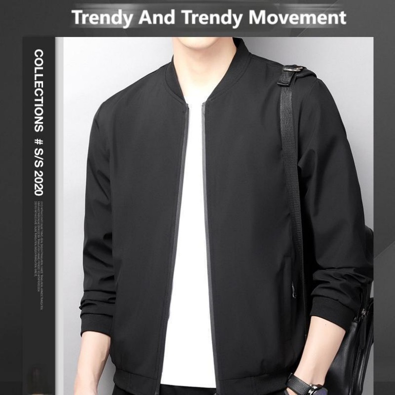 Men's Jacket 2025 New Loose Korean Version Trend Flight Jacket Baseball Early Spring Casual Clothes_viptrois.com