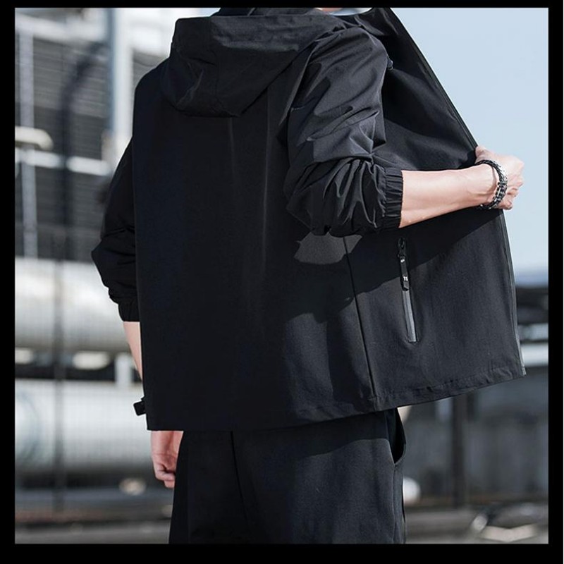 Men's Jacket 2025 New Autumn And Winter Thick Casual Loose Tooling Early Spring Hooded Clothes Trend_viptrois.com