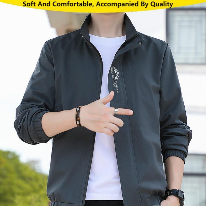 Men's Jacket Jacket Two-piece Autumn And Winter New Trendy Brand Loose Casual Sports Top Autumn Trend Korean Version Handsome Jacket Outside_viptrois.com
