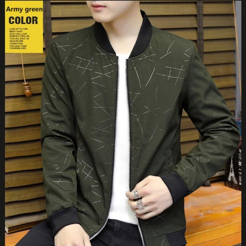 Men's Jackets2025 Spring And Autumn Trendy Brand Men's Jacket Korean Version Zipper Youth Handsome Slim Socket Jacket Casual Versatile Top_viptrois.com