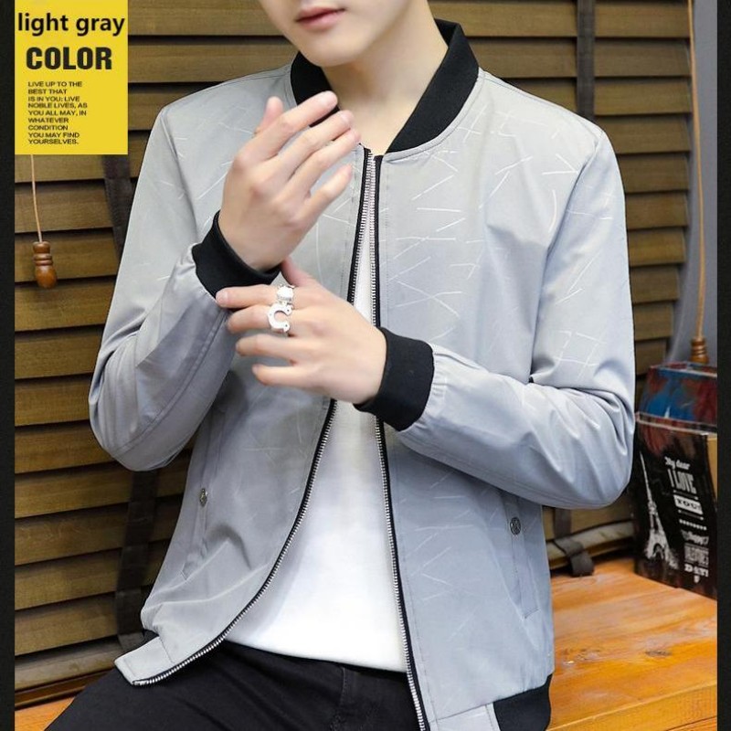 Men's Jackets2025 Spring And Autumn Trendy Brand Men's Jacket Korean Version Zipper Youth Handsome Slim Socket Jacket Casual Versatile Top_viptrois.com