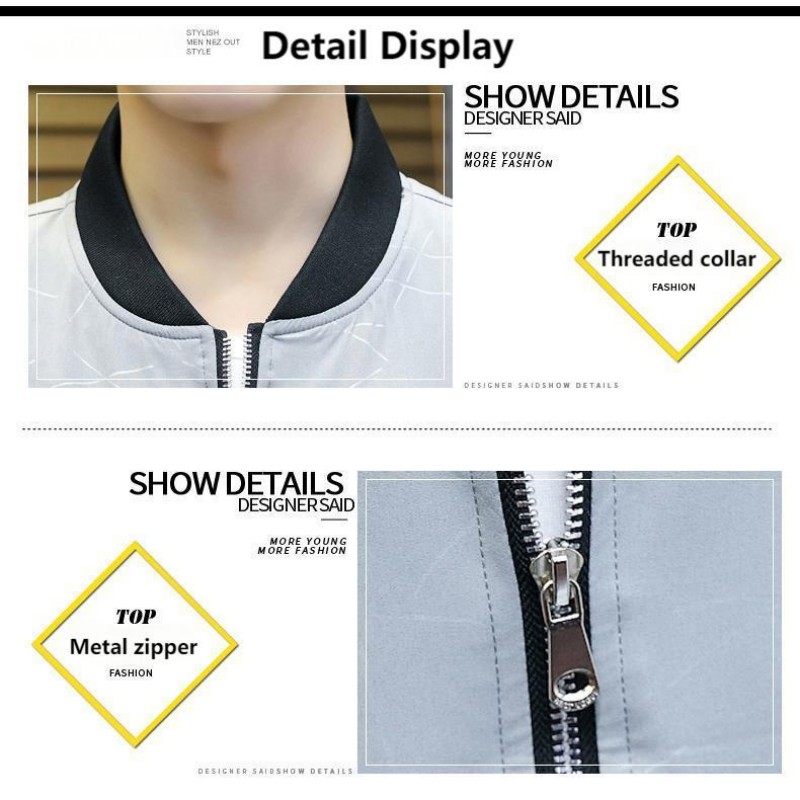 Men's Jackets2025 Spring And Autumn Trendy Brand Men's Jacket Korean Version Zipper Youth Handsome Slim Socket Jacket Casual Versatile Top_viptrois.com