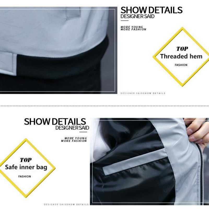 Men's Jackets2025 Spring And Autumn Trendy Brand Men's Jacket Korean Version Zipper Youth Handsome Slim Socket Jacket Casual Versatile Top_viptrois.com