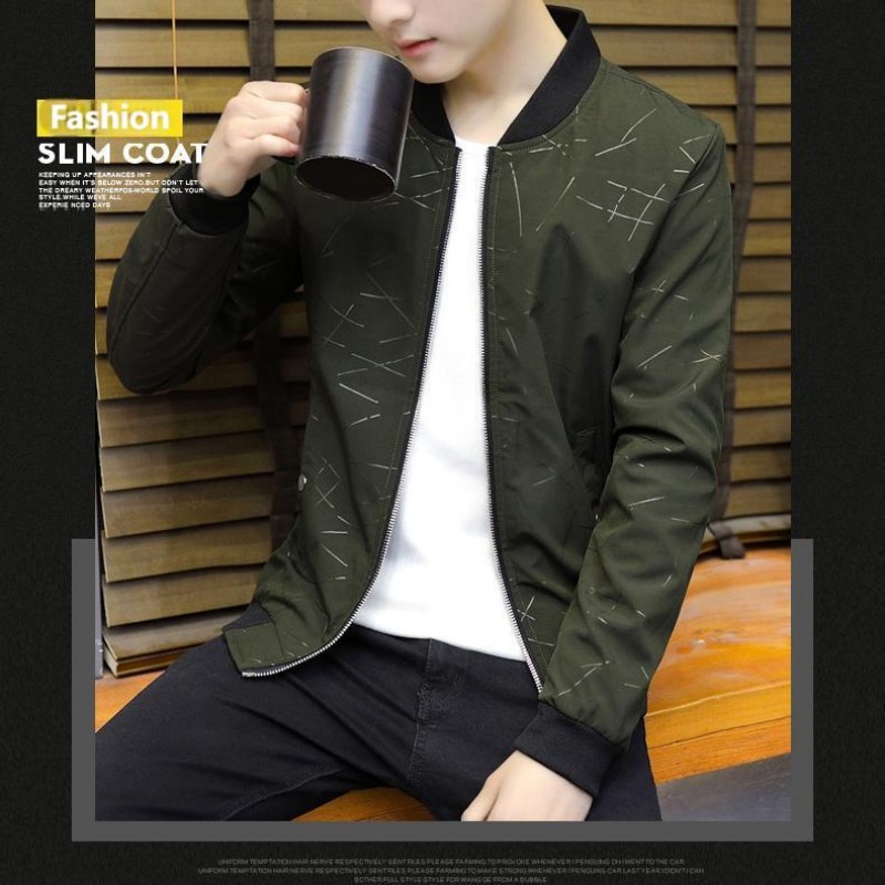 Men's Jackets2025 Spring And Autumn Trendy Brand Men's Jacket Korean Version Zipper Youth Handsome Slim Socket Jacket Casual Versatile Top_viptrois.com