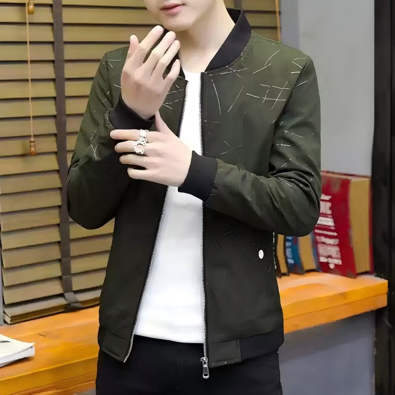 Men's Jackets2025 Spring And Autumn Trendy Brand Men's Jacket Korean Version Zipper Youth Handsome Slim Socket Jacket Casual Versatile Top_viptrois.com