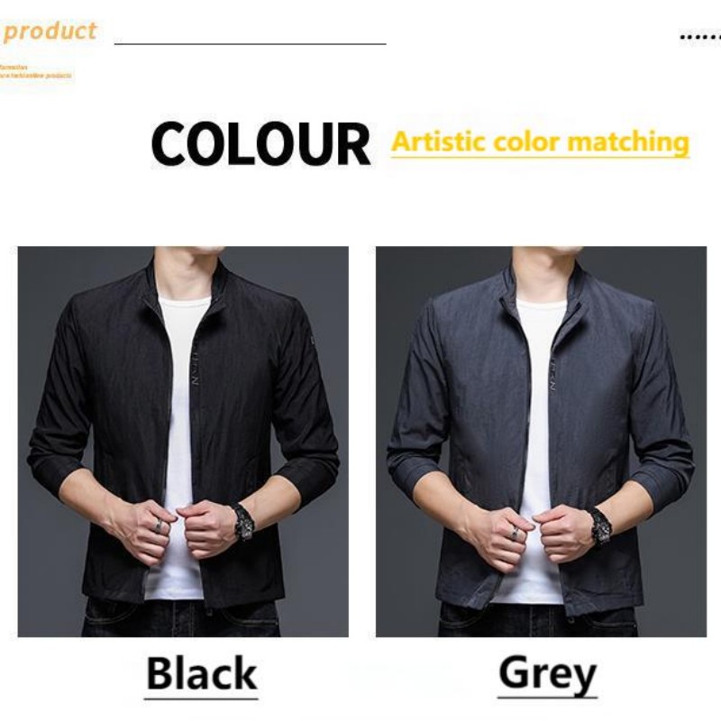 Plankton Handsome Coat Male Spring And Autumn Slim Jacket 2024 New Explosive Men's Spirit Guy Jacket Casual Clothes_viptrois.com
