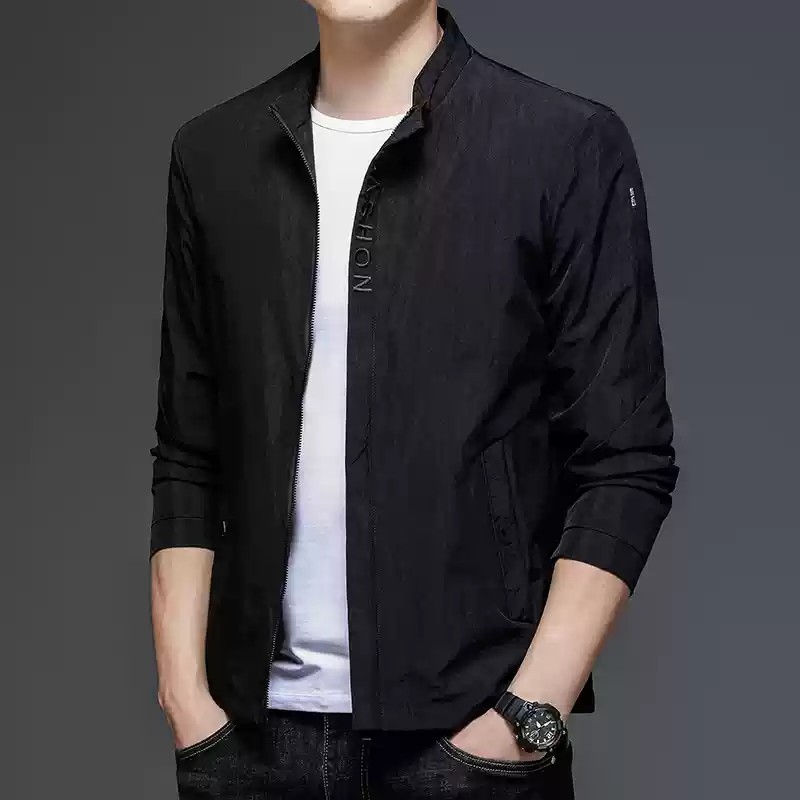 TWO-PIECE Plankton Handsome Coat Male Spring And Autumn Slim Jacket 2024 New Explosive Men's Spirit Guy Jacket Casual Clothes_viptrois.com