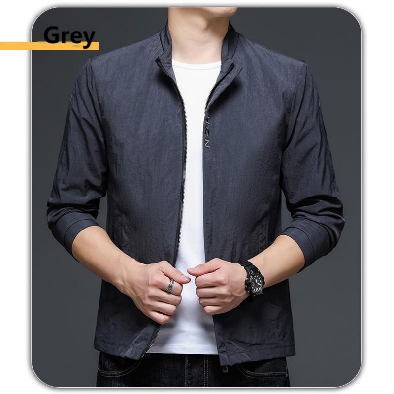 TWO-PIECE Plankton Handsome Coat Male Spring And Autumn Slim Jacket 2024 New Explosive Men's Spirit Guy Jacket Casual Clothes_viptrois.com