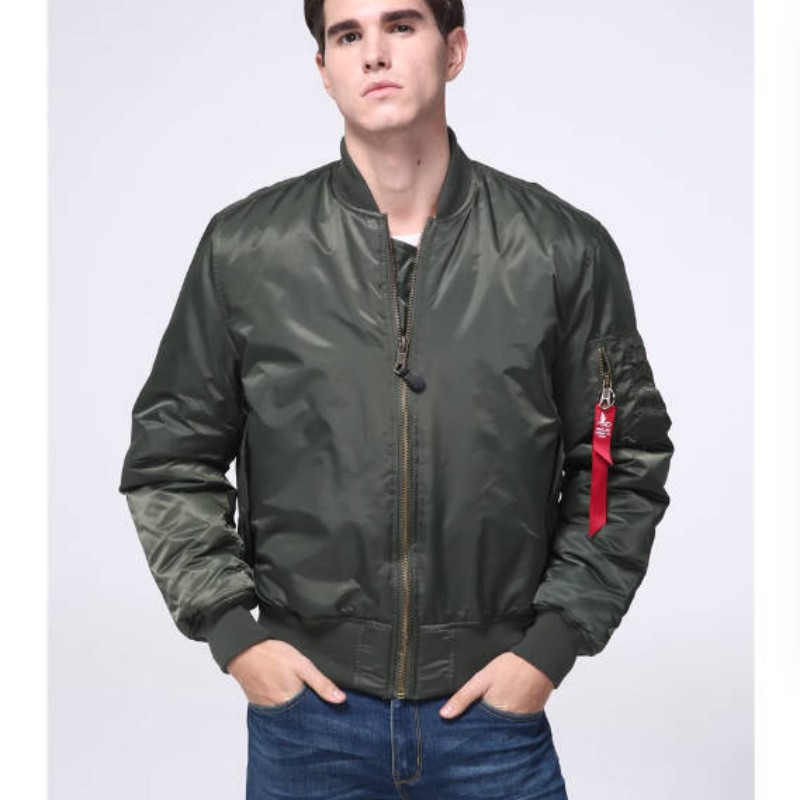 Vêtements pour hommes 2024 Nouveau vêtement réversible lâche court veste aviateur vintage maillot de baseball_voghion.com