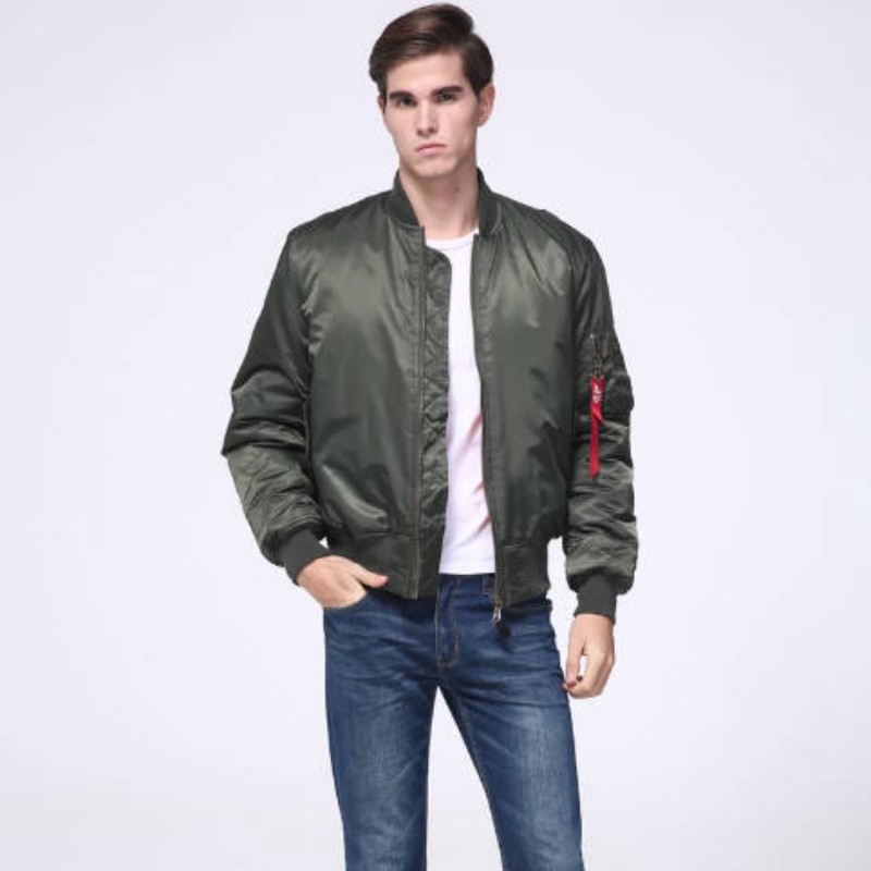 Vêtements pour hommes 2024 Nouveau vêtement réversible lâche court veste aviateur vintage maillot de baseball_voghion.com