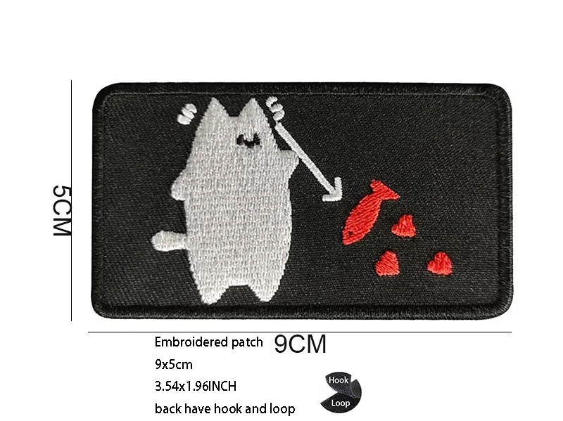 Embroidered Cloth with Reflective Velcro Armband Beard Series Luminous Tactical Morale Badge Bag with Accessory Backpack Patch_voghion.com