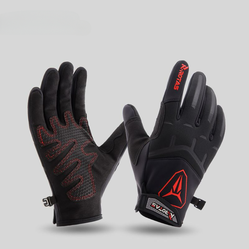 Men's Cycling Gloves Warm Windproof Waterproof Touch Screen Touch_voghion.com