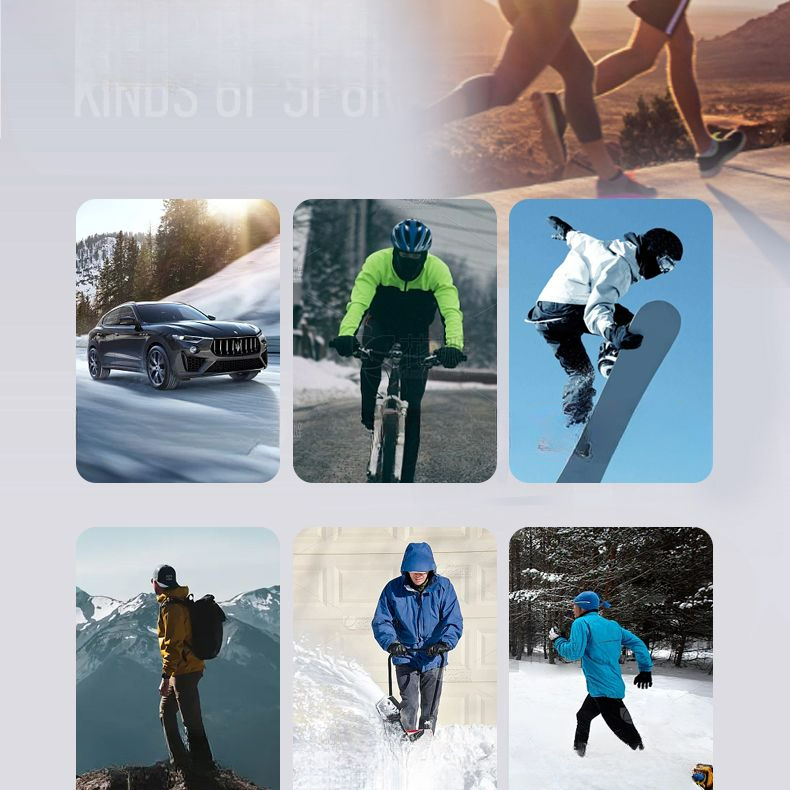 Men's Cycling Gloves Warm Windproof Waterproof Touch Screen Touch_voghion.com
