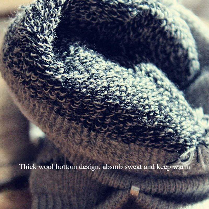 5p , Handtuchsocken Herren-Kurzsocken Retro-Frottee aus reiner Baumwolle, kurze, verdickte Bootssocken, Sport-Handtuchsocken für Herbst und Winter_voghion.com