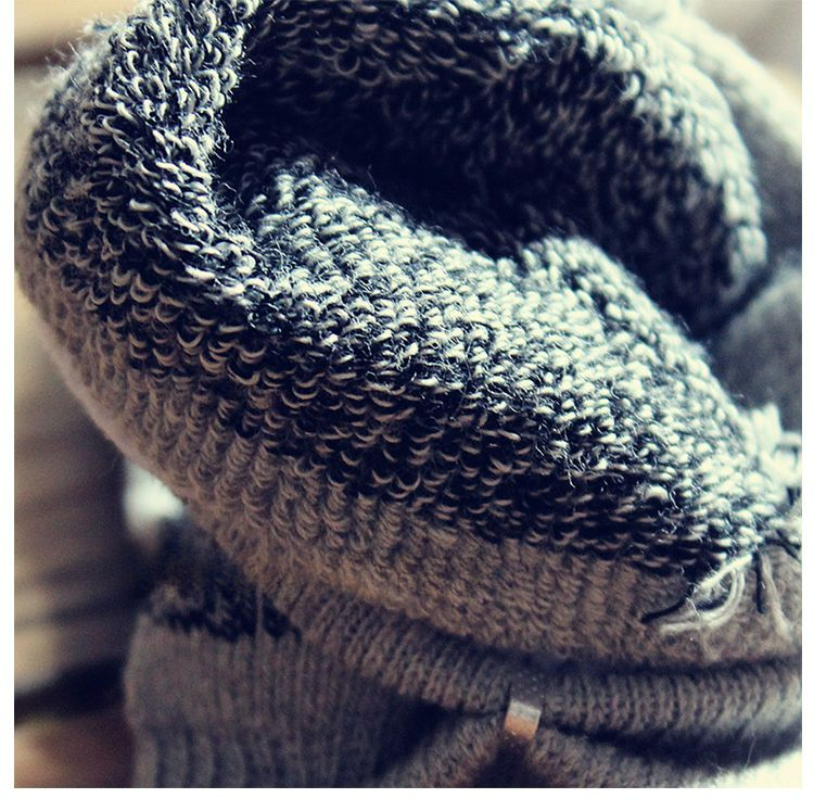 5p ， Handtuchsocken Herren-Kurzsocken Retro-Frottee aus reiner Baumwolle, kurze, verdickte Bootssocken, Sport-Handtuchsocken für Herbst und Winter_voghion.com