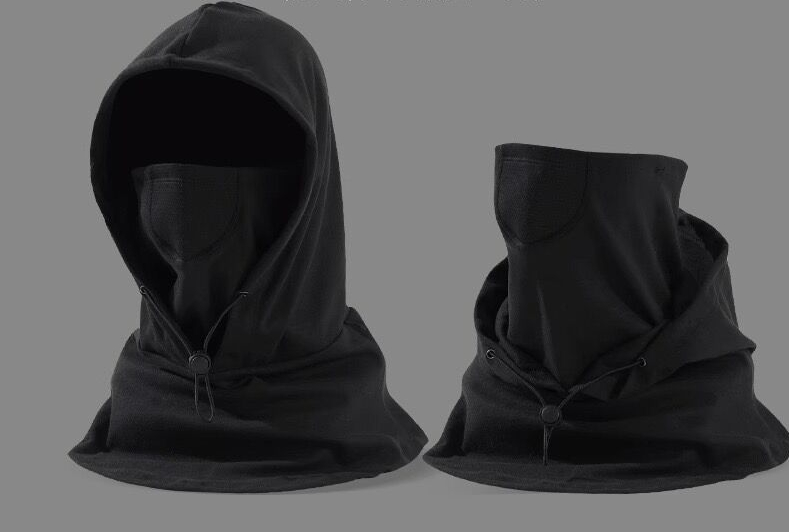 Autumn and winter cycling, outdoor windproof and cold-proof, warm mask, pullover, hat, scarf, integrated travel neck protection, thickened shawl_voghion.com