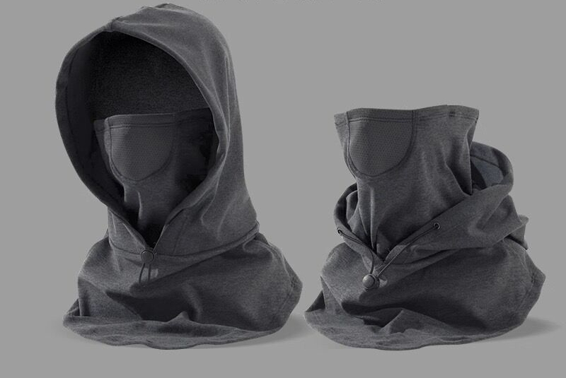 Autumn and winter cycling, outdoor windproof and cold-proof, warm mask, pullover, hat, scarf, integrated travel neck protection, thickened shawl_voghion.com