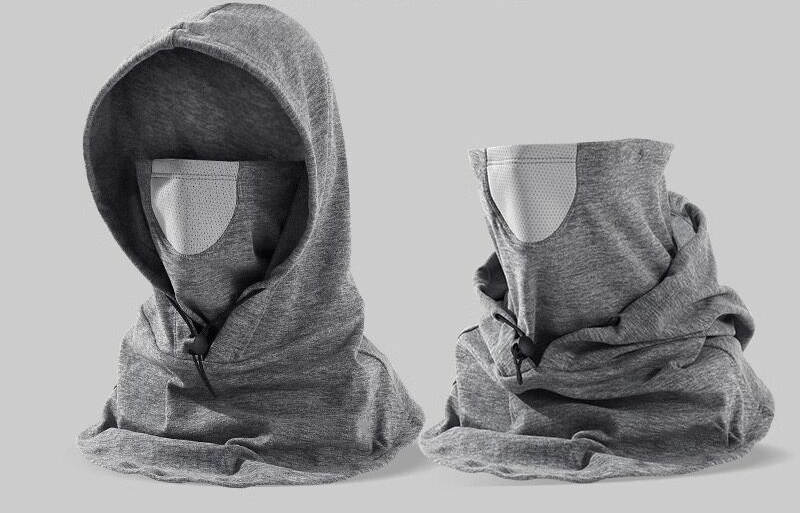 Autumn and winter cycling, outdoor windproof and cold-proof, warm mask, pullover, hat, scarf, integrated travel neck protection, thickened shawl_voghion.com