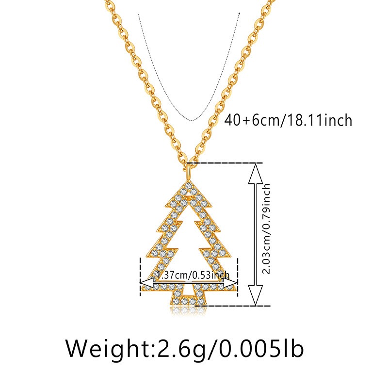 Gold Plated Pentagram Necklace And Snowflake Zircon Earring Set_voghion.com