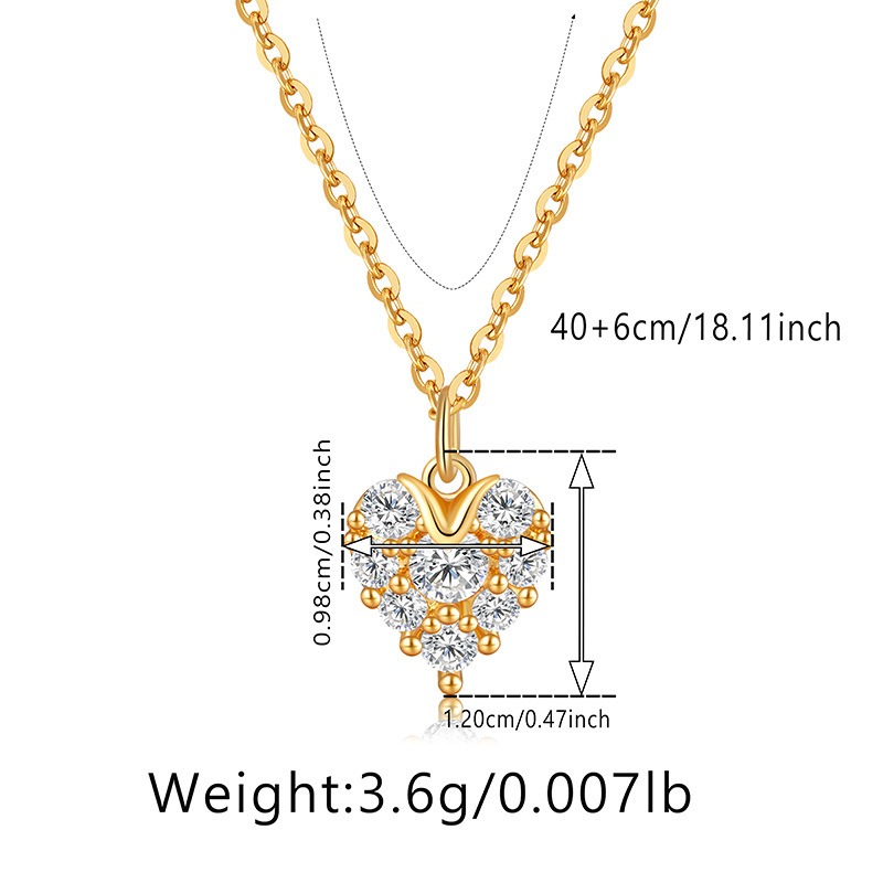 Gold Plated Pentagram Necklace And Snowflake Zircon Earring Set_voghion.com