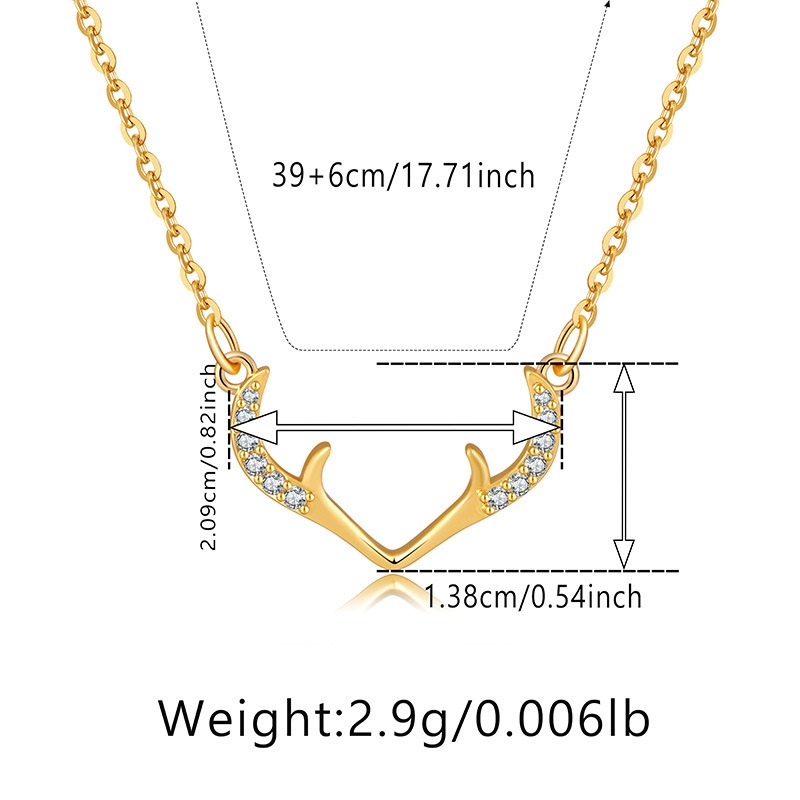 Gold Plated Pentagram Necklace And Snowflake Zircon Earring Set_voghion.com