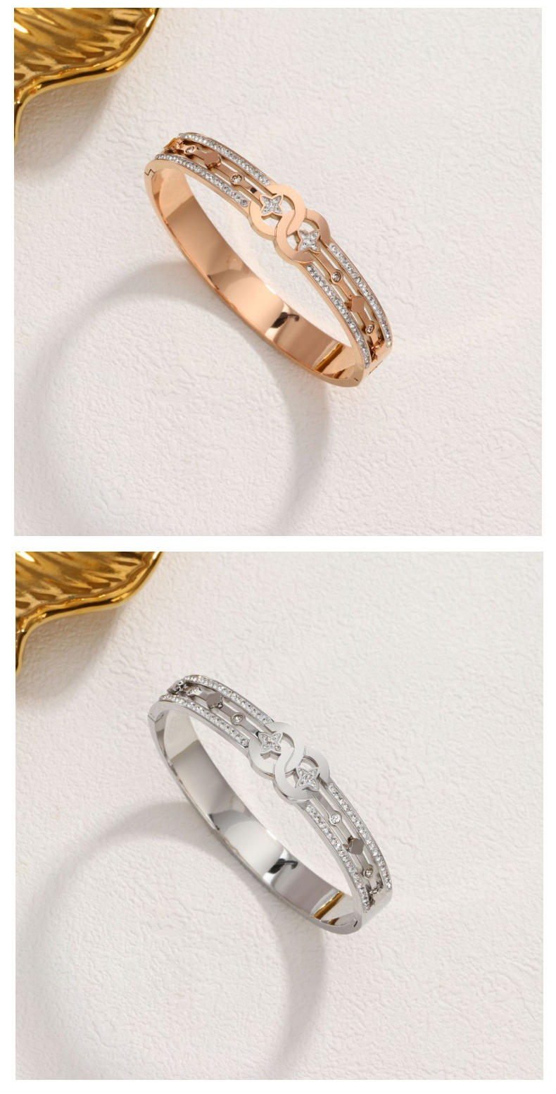 New Xiaoxiang Titanium Steel Bracelet Fashion Stainless Steel Bracelet INS Trendy Personality Bracelet Unisex_voghion.com