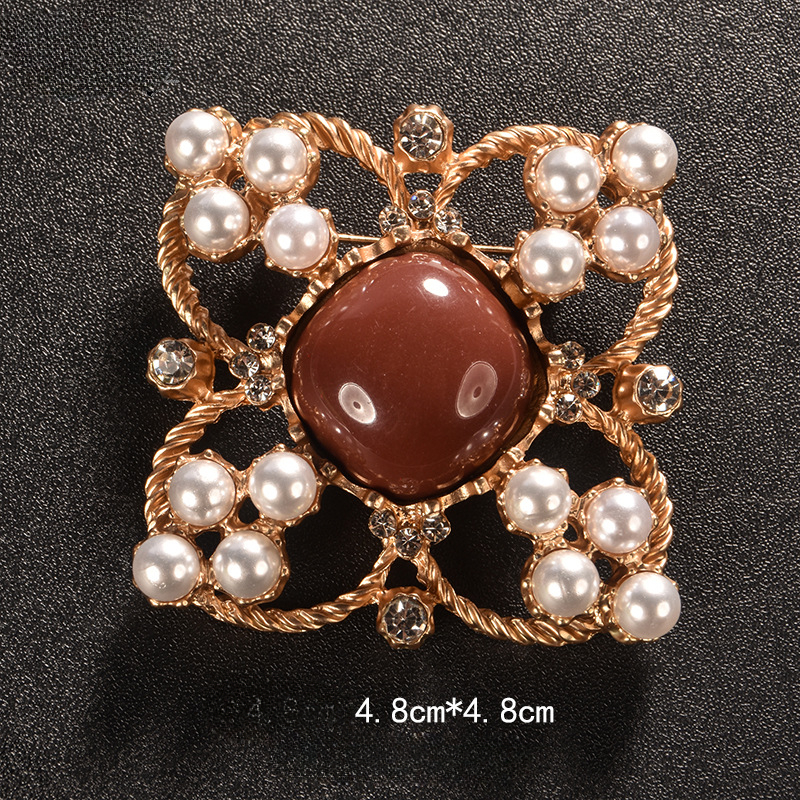 Pearl brosch tjejer high-end corsage anti-ljus fast pin utsökt nisch tillbehör_voghion.com
