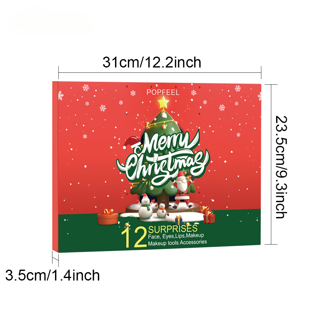 Jule nedtællingsgaveæske makeupsæt til julegaver_voghion.com