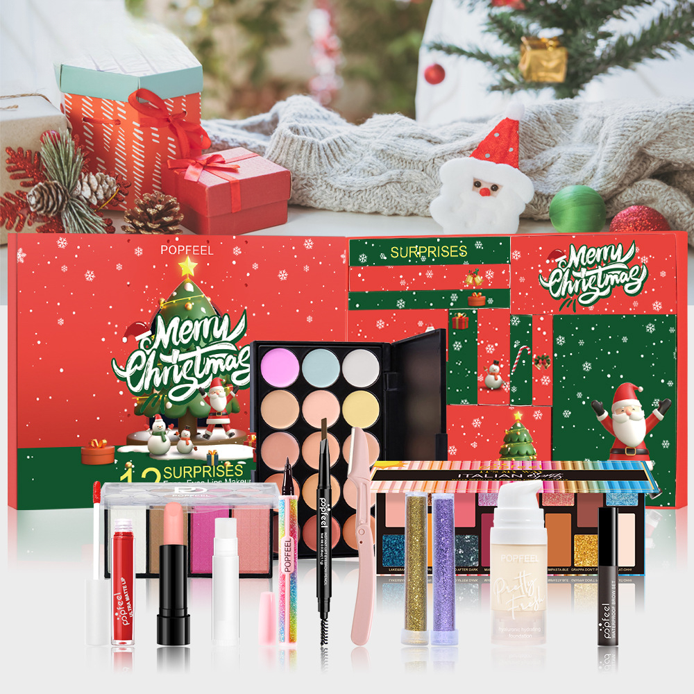 Jule nedtællingsgaveæske makeupsæt til julegaver_voghion.com