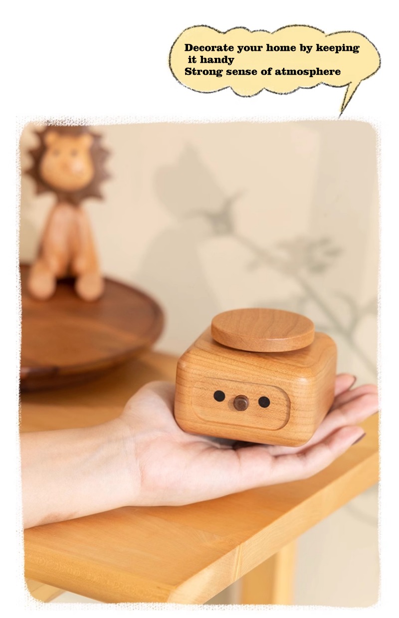 Hand-painted Totoro music box for bedroom decor