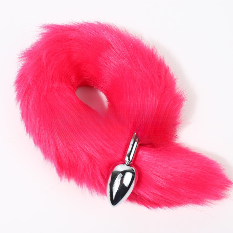 Multi-color Artificial Fox Tail Metal Anal Plug Adult Sex Toys Alternative Toys_voghion.com