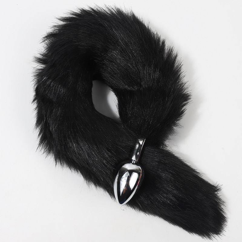 Multi-color Artificial Fox Tail Metal Anal Plug Adult Sex Toys Alternative Toys_voghion.com