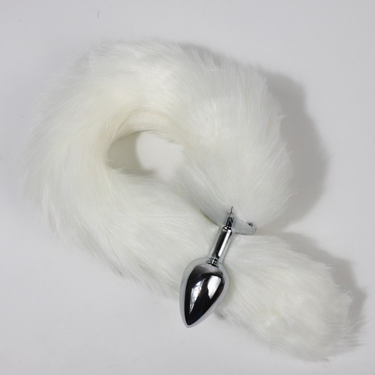 Multi-color Artificial Fox Tail Metal Anal Plug Adult Sex Toys Alternative Toys_voghion.com