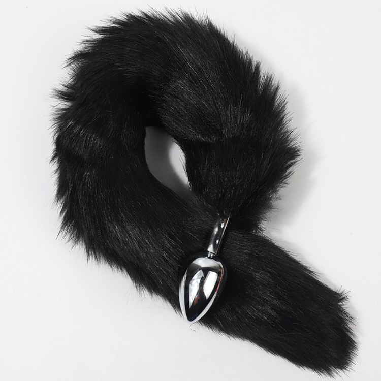Multi-color Artificial Fox Tail Metal Anal Plug Adult Sex Toys Alternative Toys_voghion.com