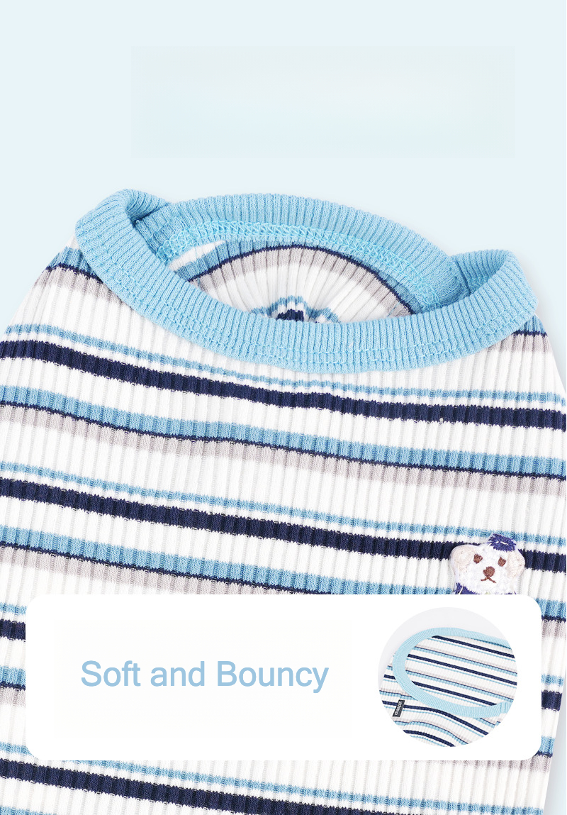 Striped warm soft vest - High-quality fabric