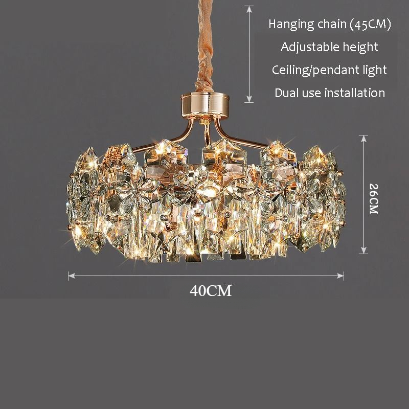 Luxury Living Room Home Decor Items Ceiling Chandelier LED Light Modern Crystal Chandelier (WH-CY-274)