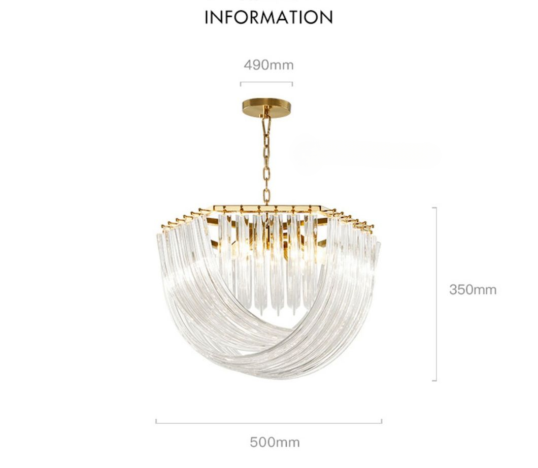 Ceilings Round Wedding Pendant Lighting LED Modern Luxury Glass Crystal Chandeliers