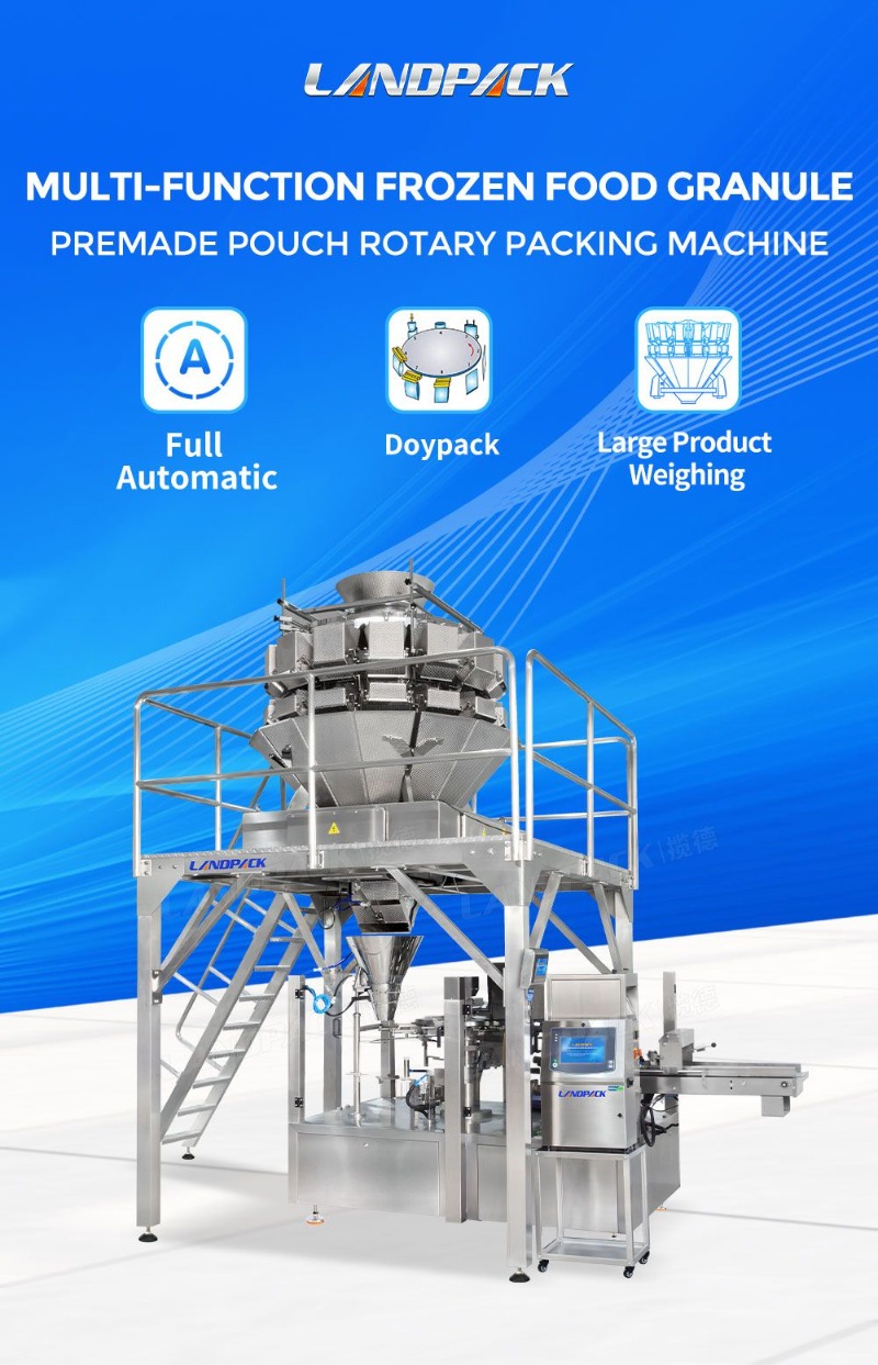 Automatic Frozen Food Rotary Premade Pouch Packing Machine