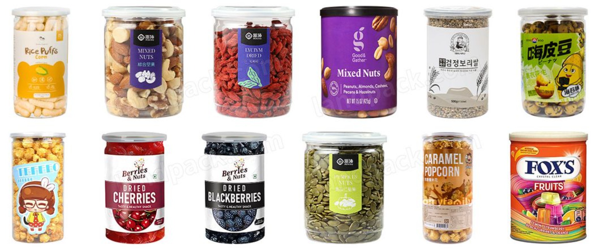 Automatic Multihead Grain Nuts Cans Filling Machine Weighing Tin Snacks Automatic Granule Filling Machine