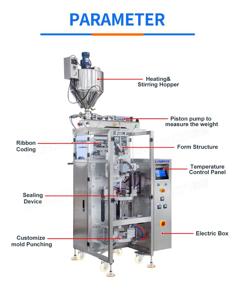 Automatic Irregular Shape Liquid Packing Sachet Filling Sealing Energy Gel Packaging Machine