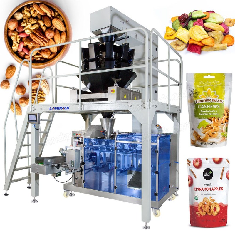 Automatic Granule Premade Zipper Pouch Weighing Doypack Packing Packaging Machine for Dry Fruit